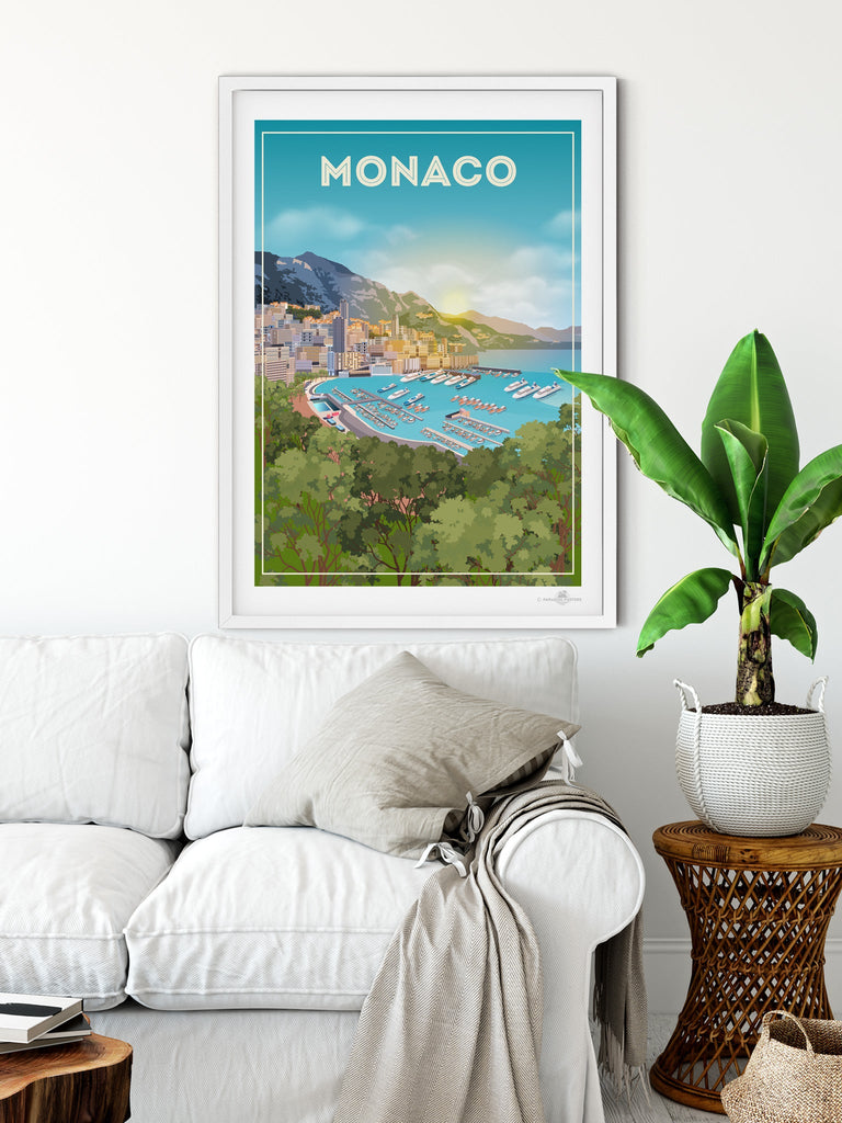 Monaco Poster Print Europe France Monaco