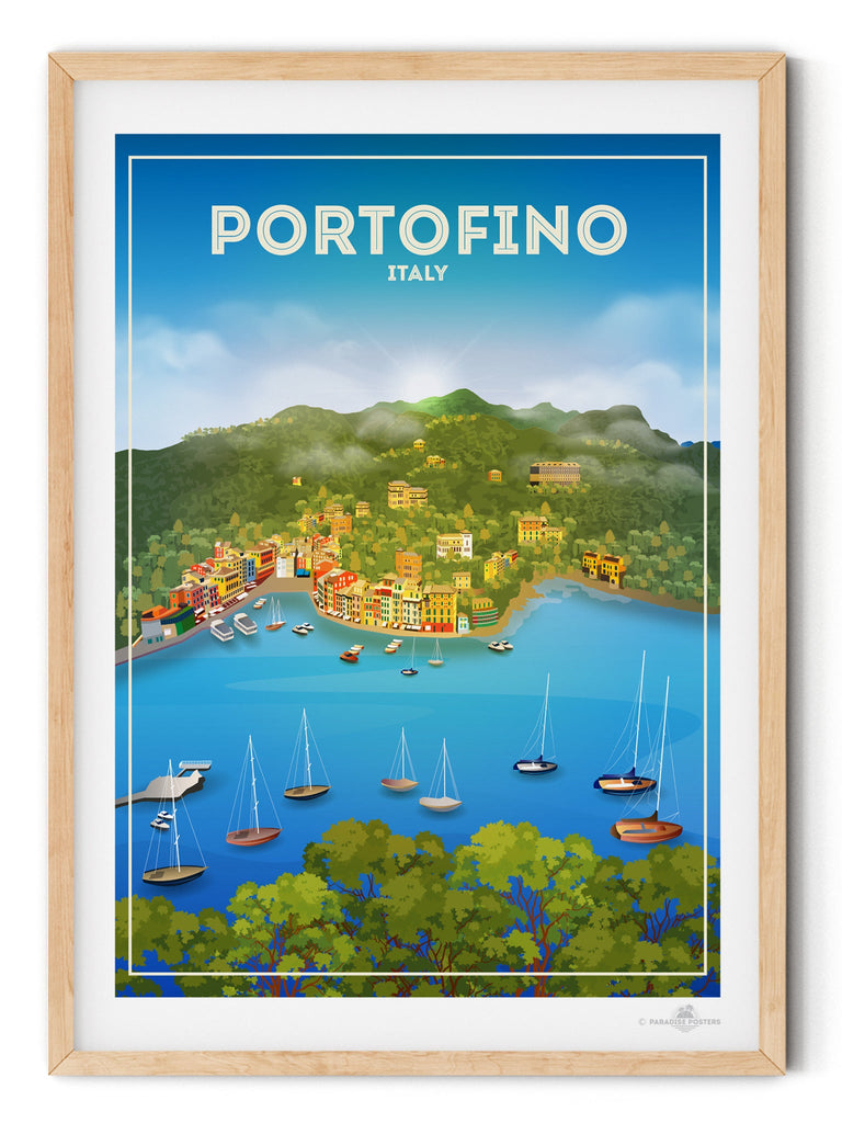 Portofino Italy Poster Print Italy Portofino