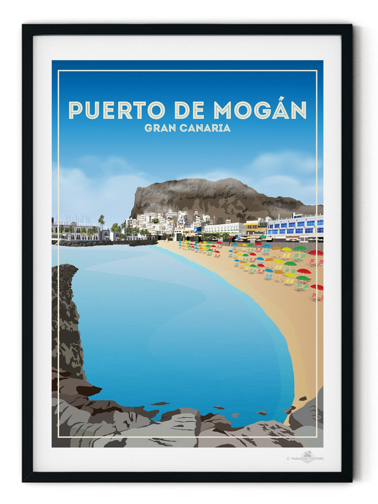 Puerto De Mogan Poster Print Canary Islands Gran Canaria Puerto de Mogan