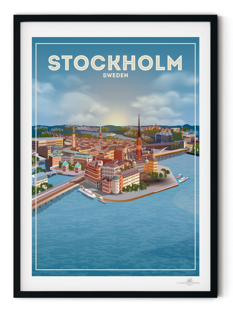 Stockholm Sweden Poster Print hello Stockholm Sweden