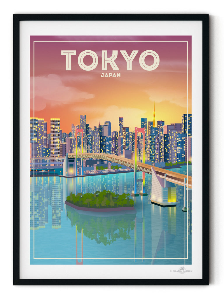 Tokyo Japan Poster Print Asia hello Japan Tokyo