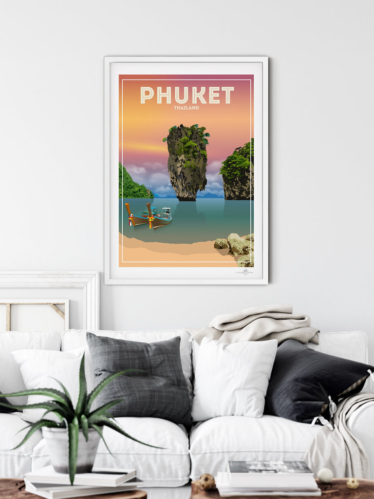 Phuket Thailand Poster Print Asia hello Phuket Thailand