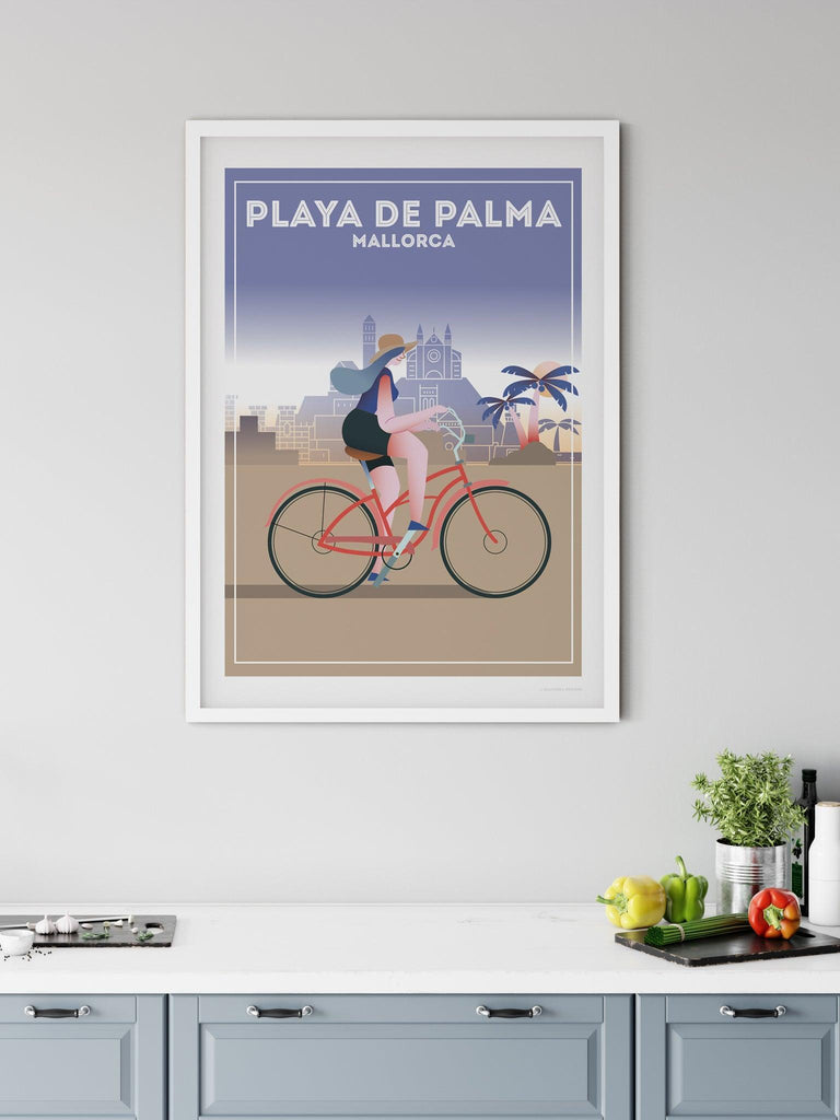 Playa De Palma Mallorca Poster Print Spain