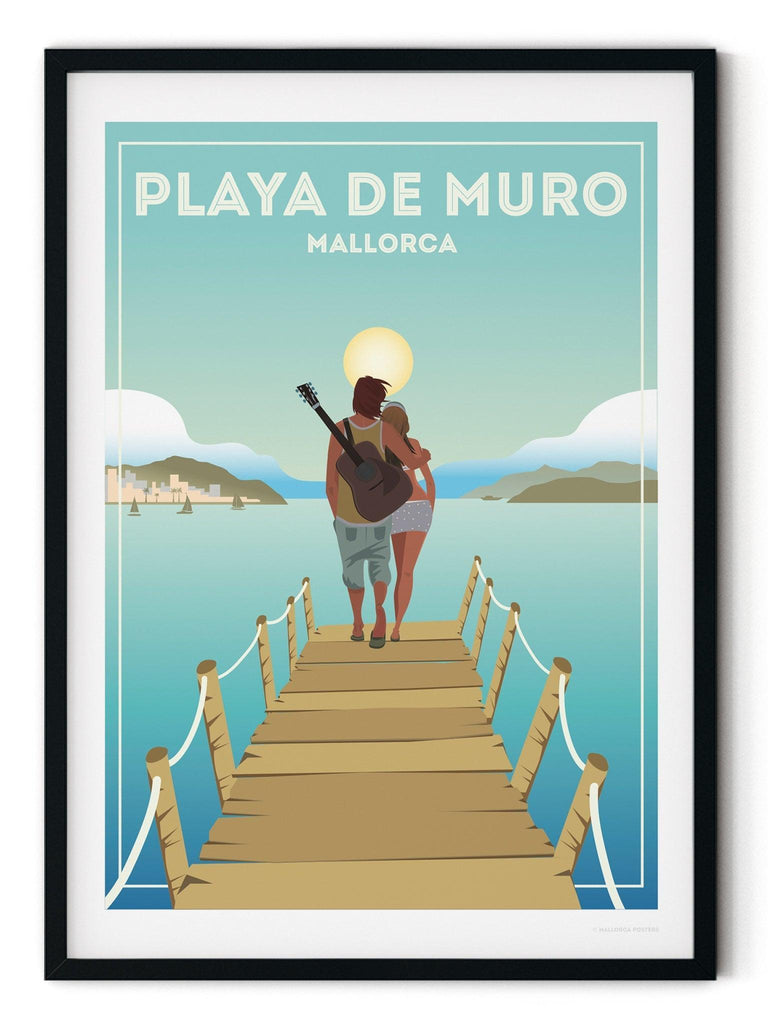 Playa De Muro Mallorca Poster Print Spain