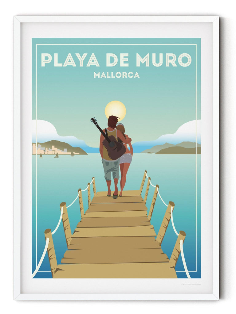 Playa De Muro Mallorca Poster Print Spain