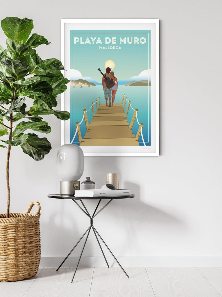 Playa De Muro Mallorca Poster Print Spain