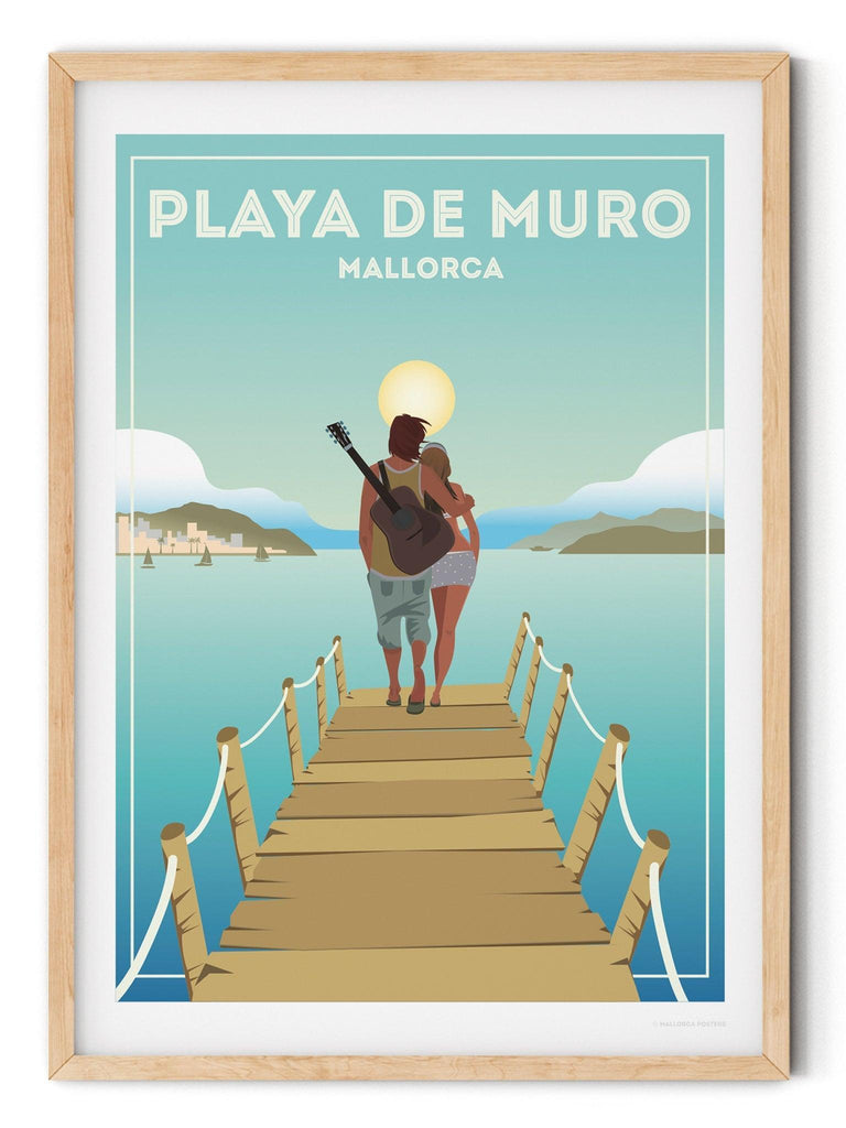Playa De Muro Mallorca Poster Print Spain