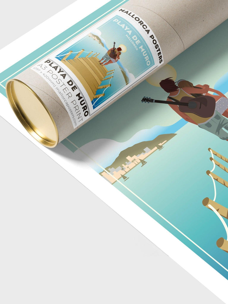 Playa De Muro Mallorca Poster Print Spain