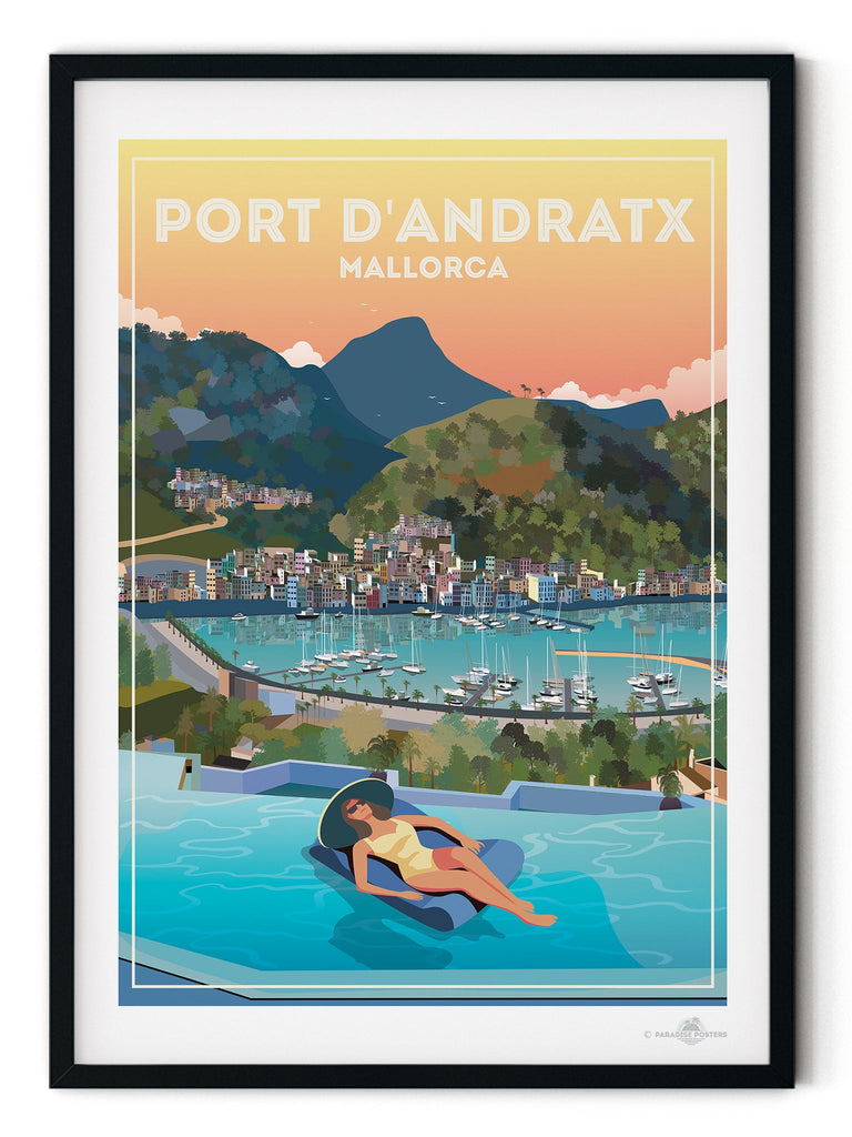 Port D'andratx Mallorca Poster Print Mallorca Port d'Andratx Spain