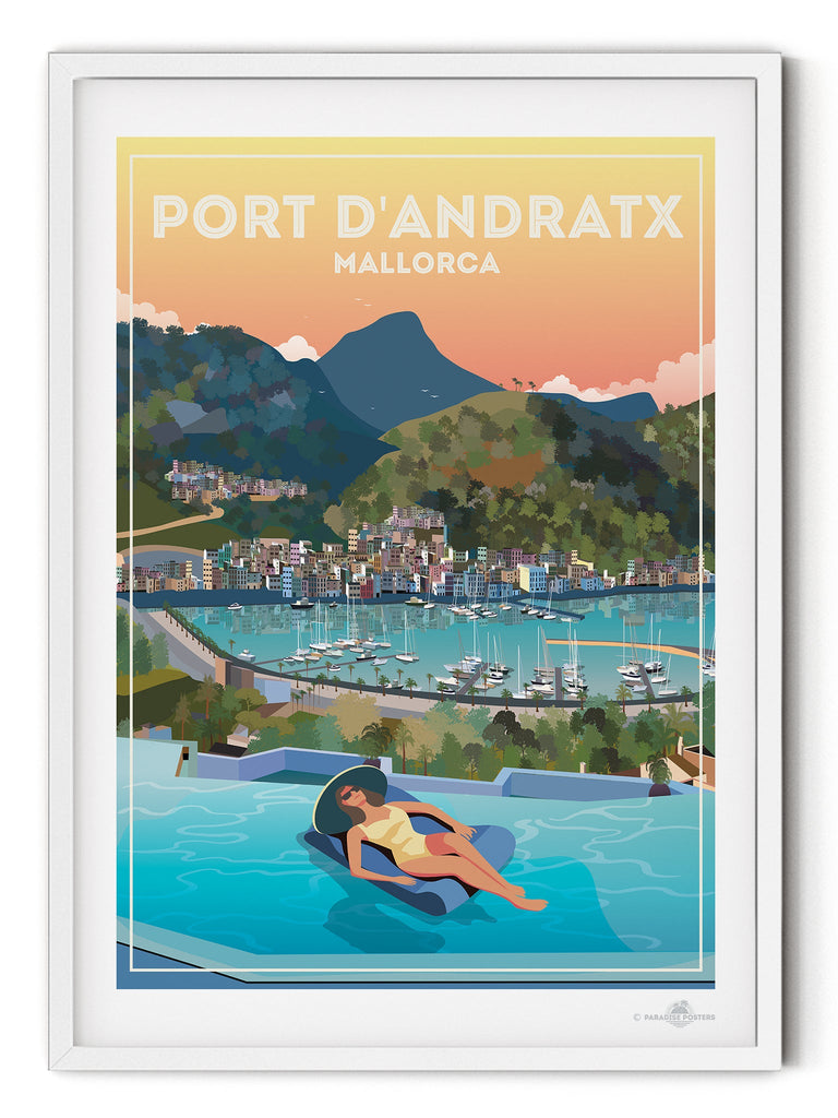 Port D'andratx Mallorca Poster Print Mallorca Port d'Andratx Spain