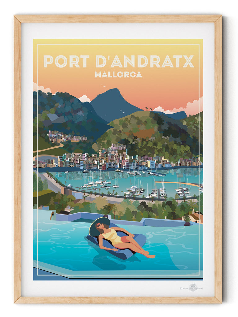 Port D'andratx Mallorca Poster Print Mallorca Port d'Andratx Spain