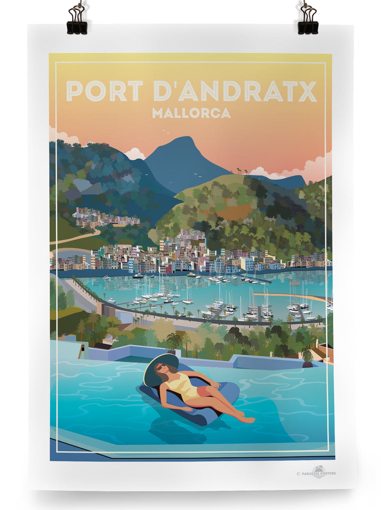 Port D'andratx Mallorca Poster Print Mallorca Port d'Andratx Spain