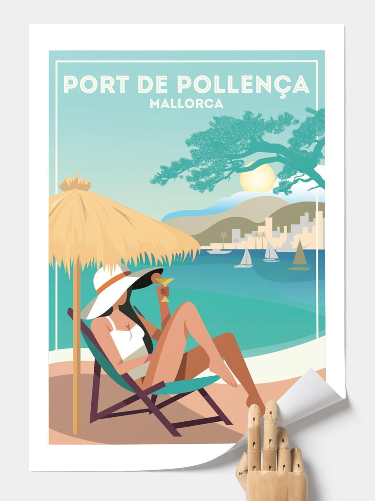 Port De Pollenca Mallorca Poster Print Spain