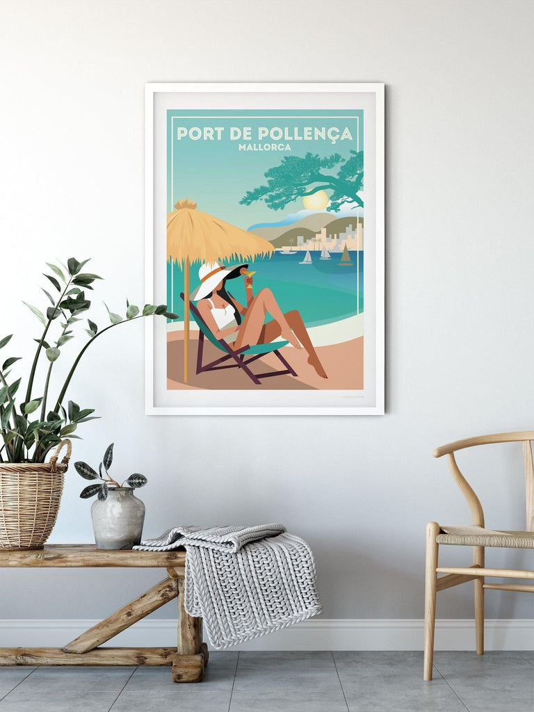 Port De Pollenca Mallorca Poster Print Spain