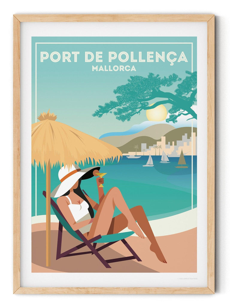 Port De Pollenca Mallorca Poster Print Spain
