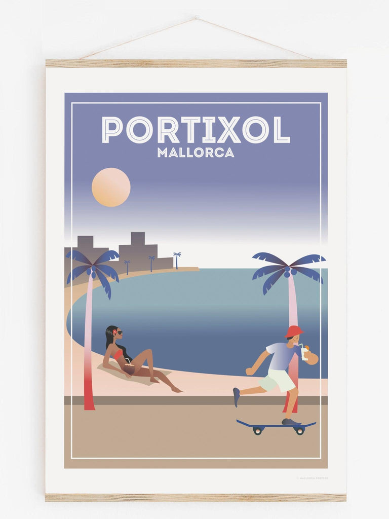 Portixol Palma Mallorca Poster Print Spain