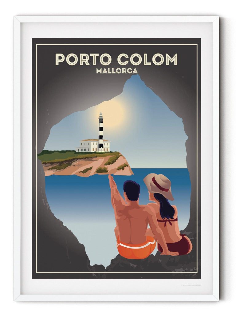 Porto Colom Mallorca Poster Print Spain
