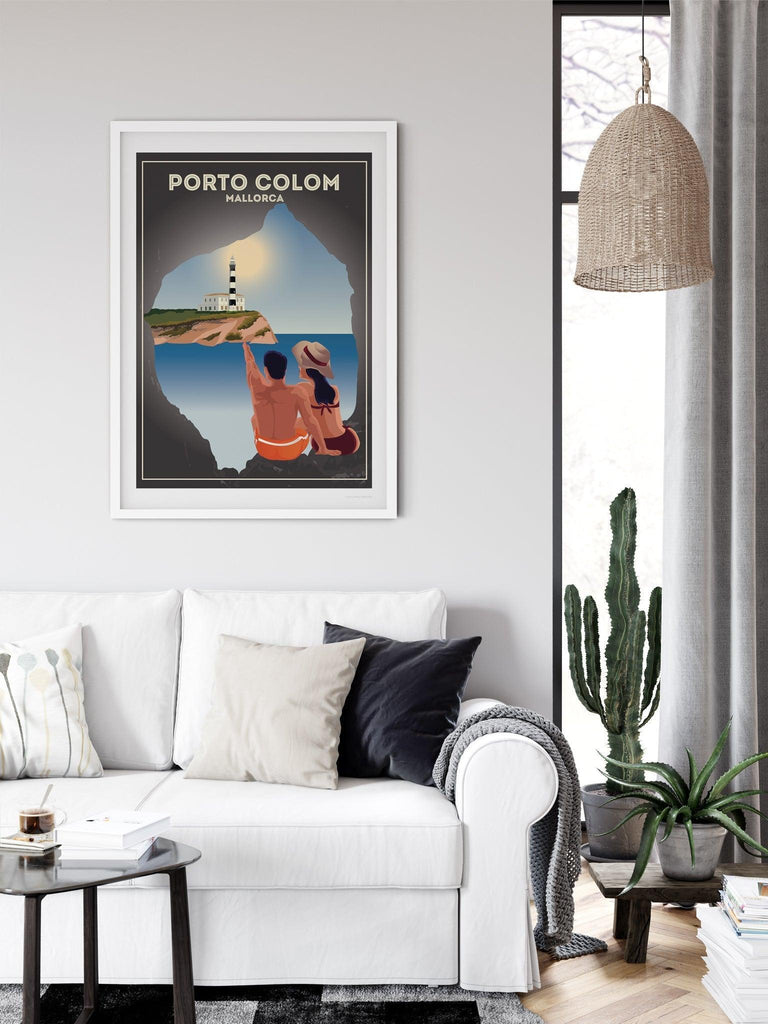 Porto Colom Mallorca Poster Print Spain