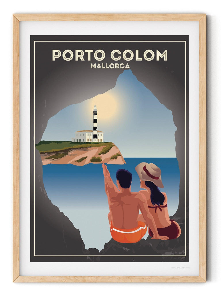 Porto Colom Mallorca Poster Print Spain