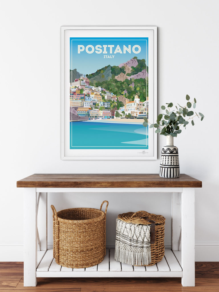 Positano Italy Poster Print italy