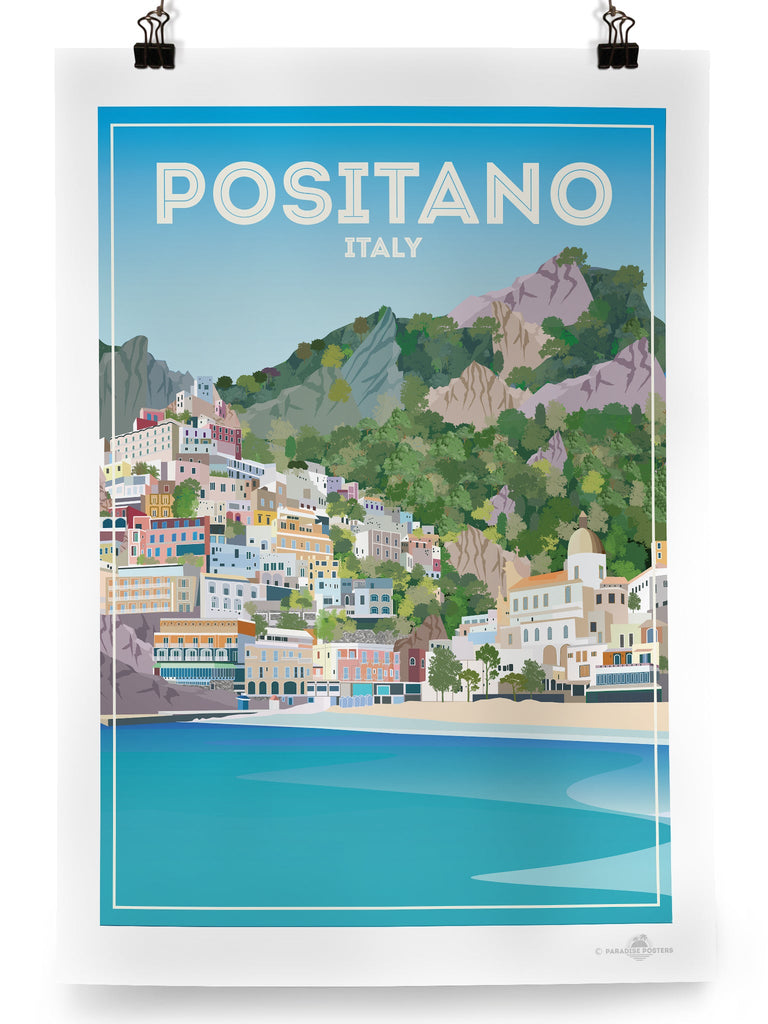 Positano Italy Poster Print italy