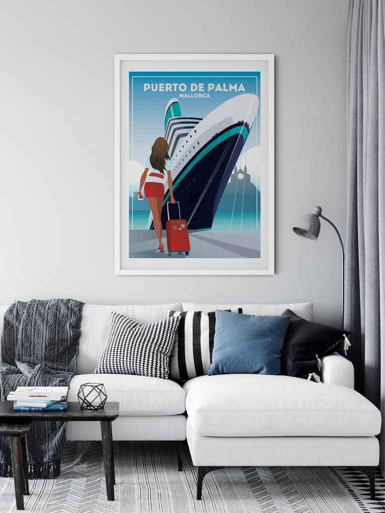Puerto De Palma Mallorca Poster Print Spain