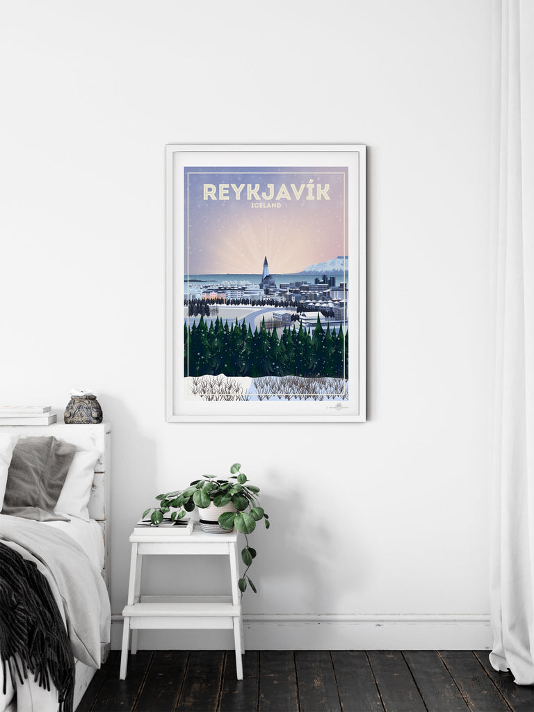 Reykjavik Iceland Poster Print Iceland Reykjavií�k