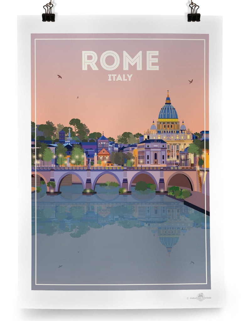 Rome Italy Poster Print Europe hello Italy