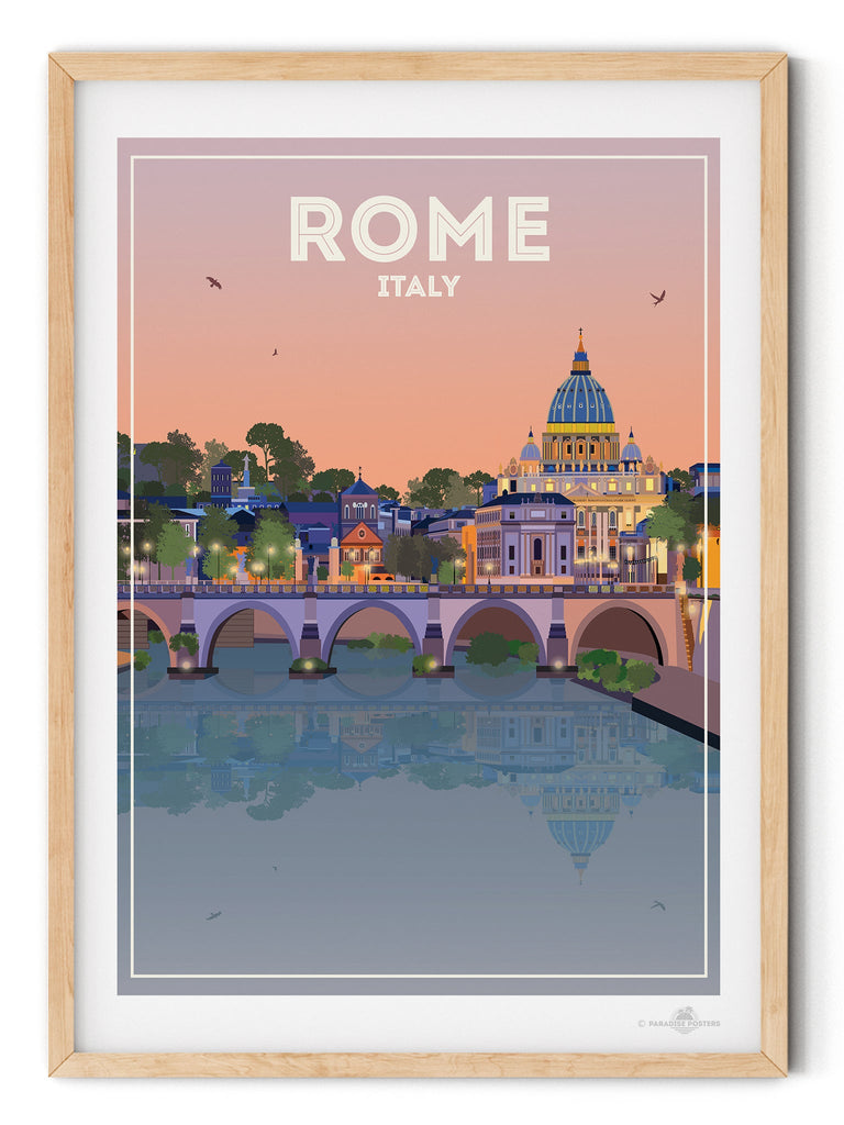 Rome Italy Poster Print Europe hello Italy