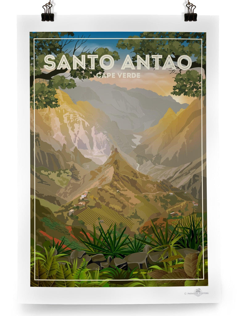 Santo Antao Cape Verde Travel Poster Print Cape Verde Santo Antao