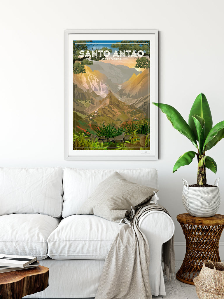 Santo Antao Cape Verde Travel Poster Print Cape Verde Santo Antao