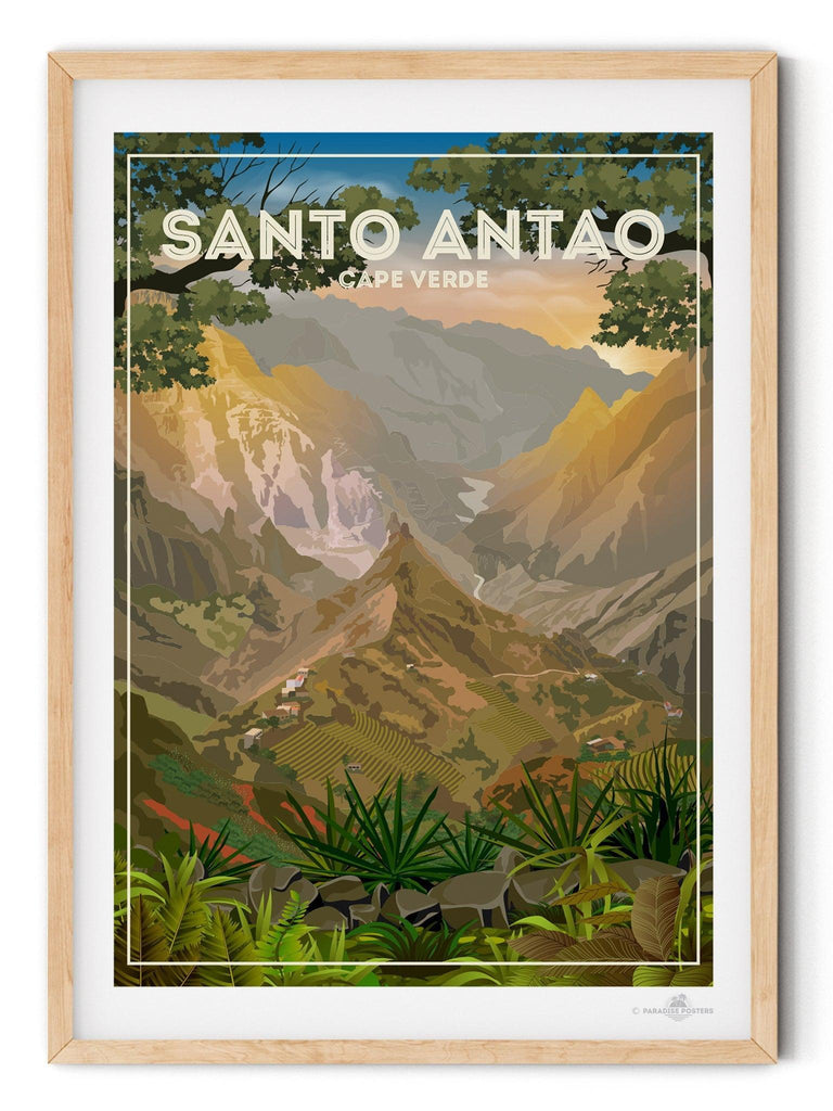 Santo Antao Cape Verde Travel Poster Print Cape Verde Santo Antao