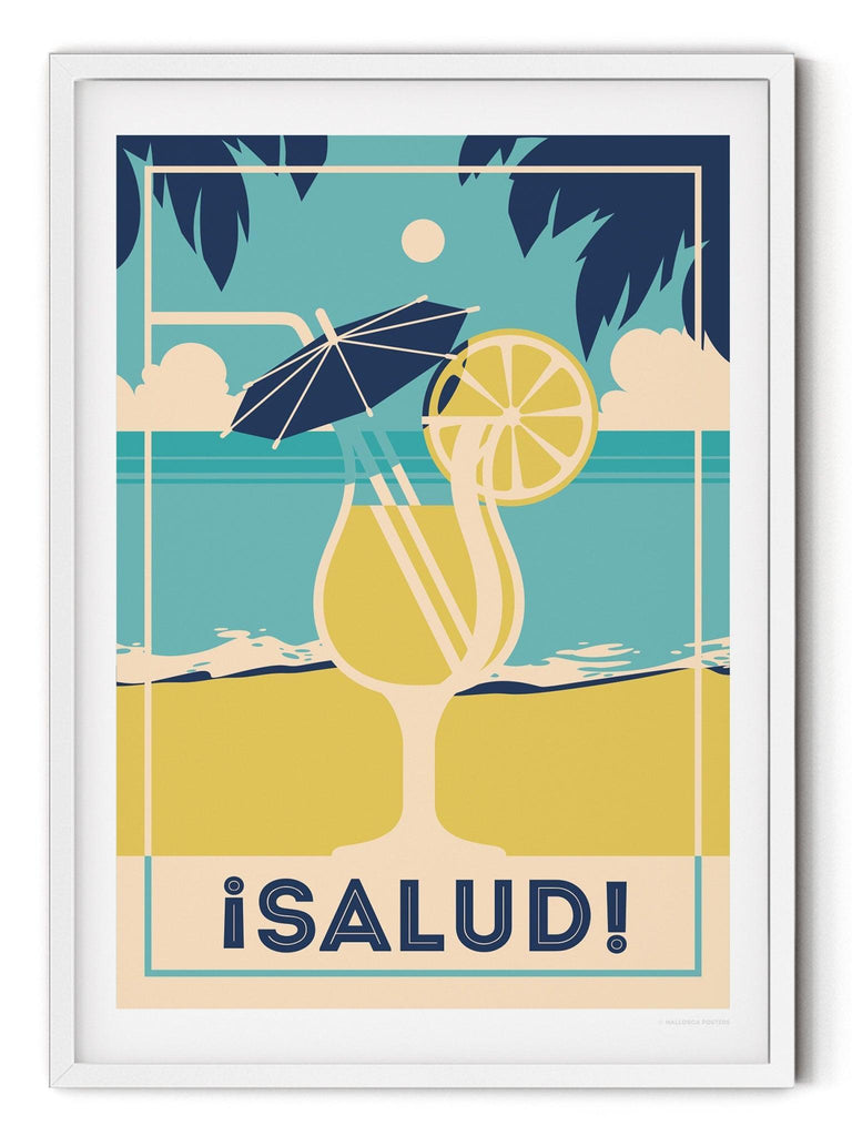 Salud Retro Poster Print Retro