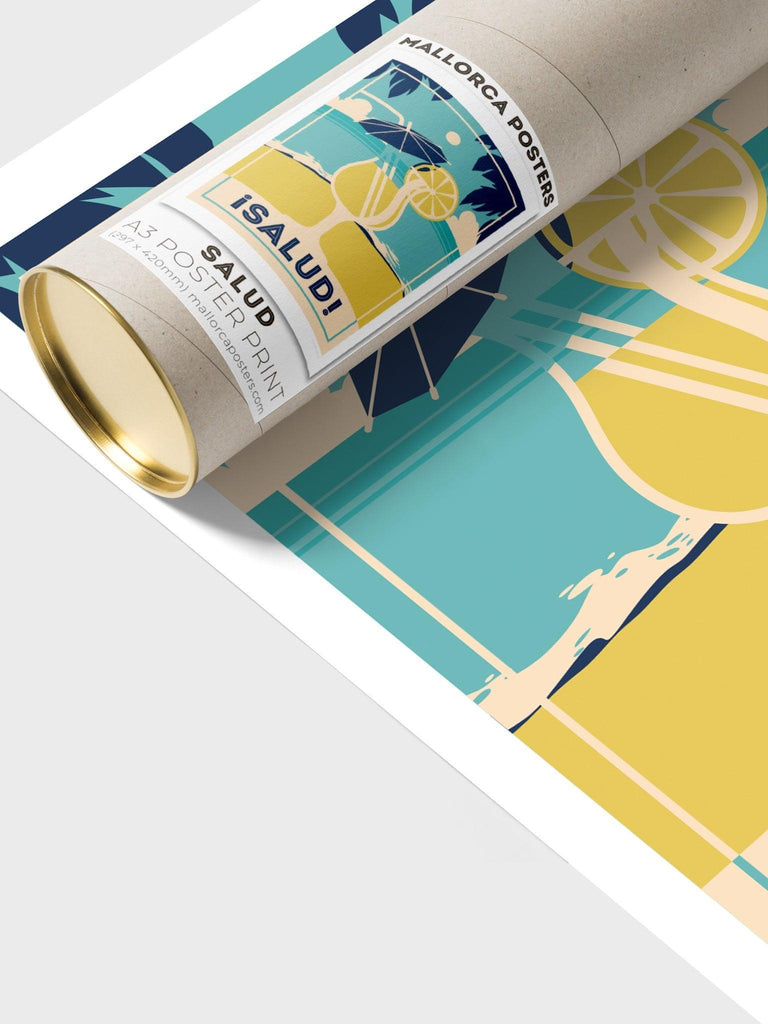 Salud Retro Poster Print Retro