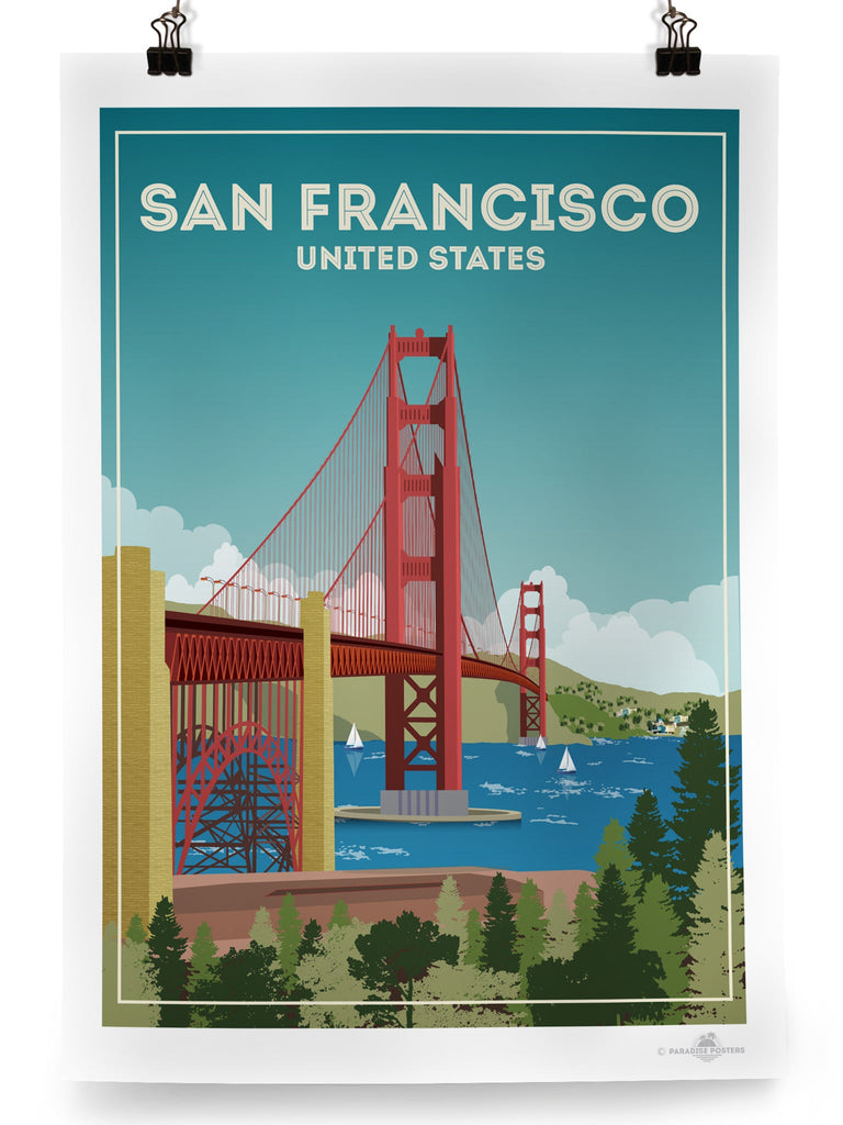 San Francisco Poster Print America California north america San Francisco United States