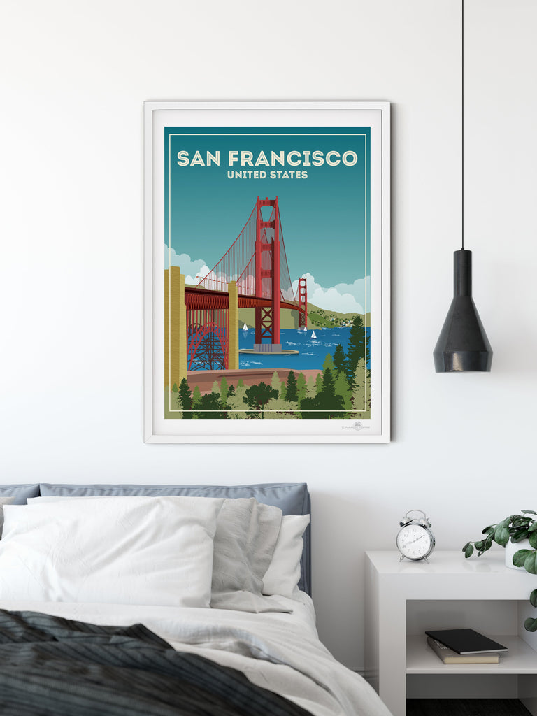 San Francisco Poster Print America California San Francisco United States