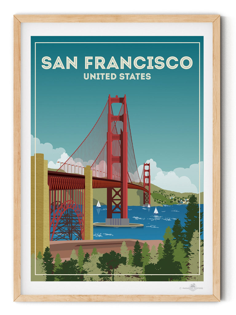 San Francisco Poster Print America California north america San Francisco United States