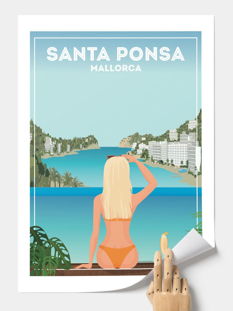 Santa Ponsa Mallorca Poster Print