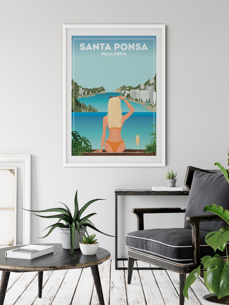 Santa Ponsa Mallorca Poster Print