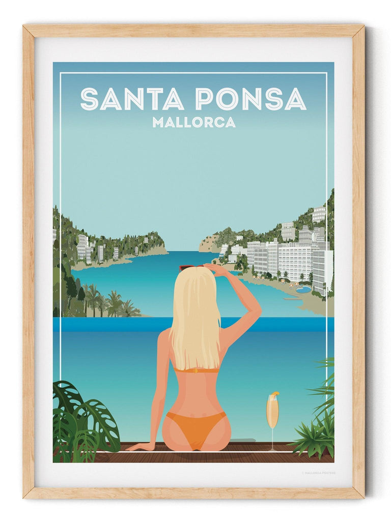 Santa Ponsa Mallorca Poster Print