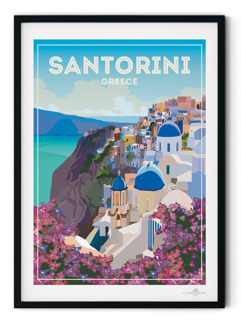 Santorini Greece Poster Print Greece