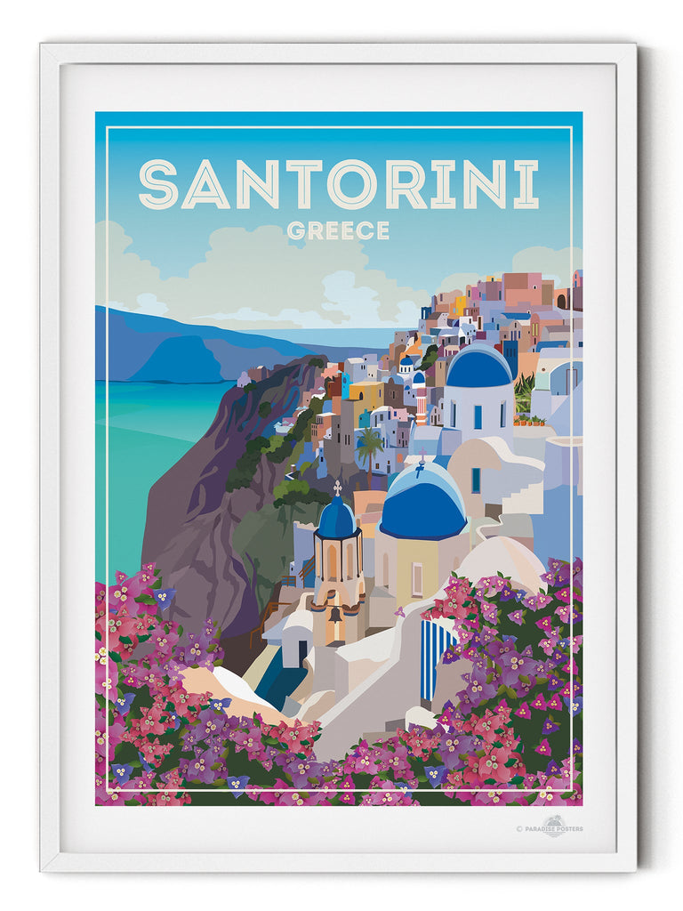 Santorini Greece Poster Print Greece