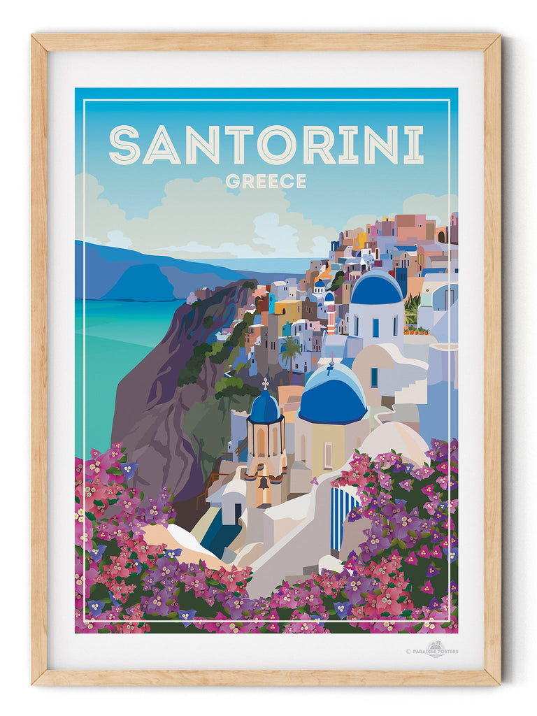 Santorini Greece Poster Print Greece