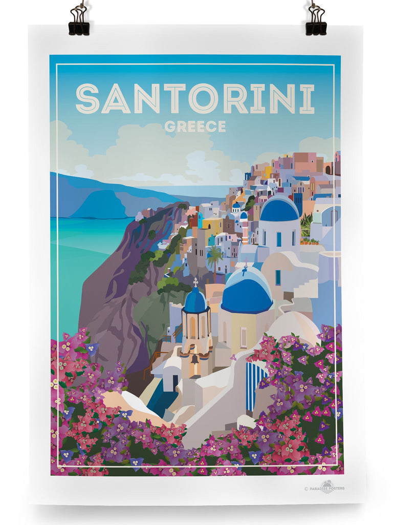 Santorini Greece Poster Print Greece