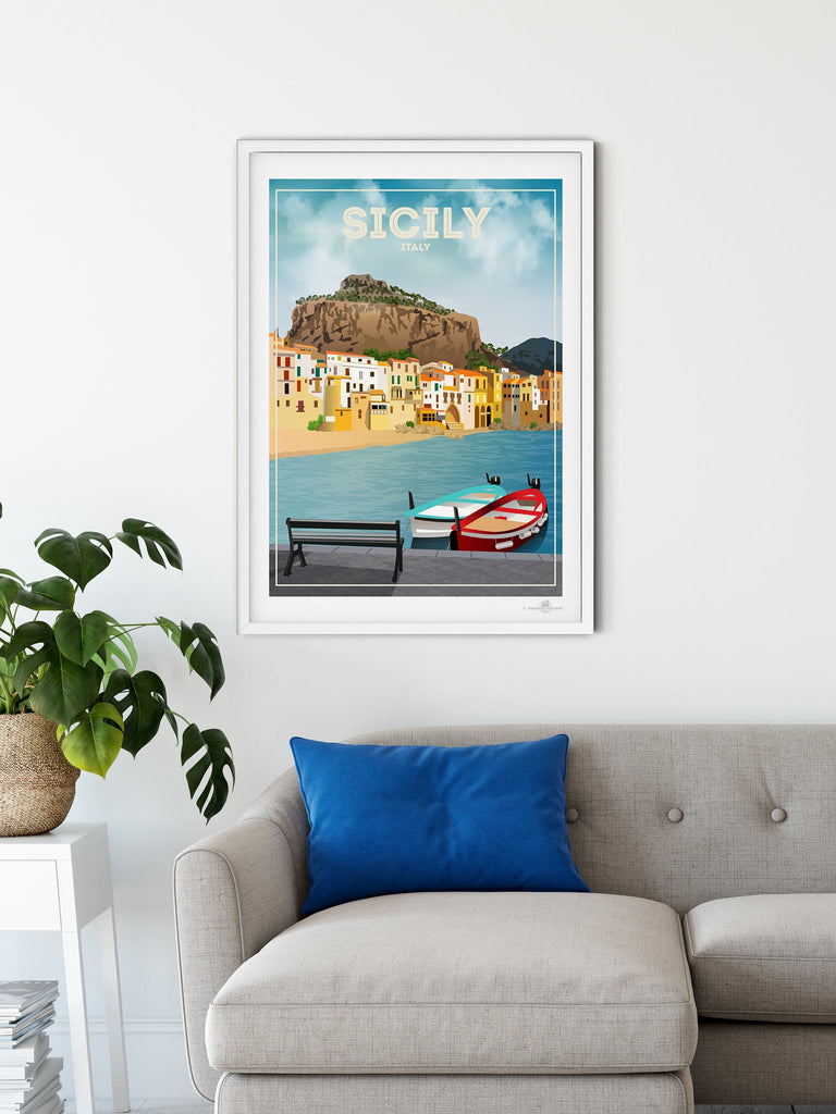 Sicily Italy Poster Print Italy Sicily