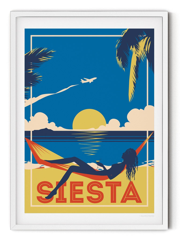 Siesta Retro Poster Print Retro