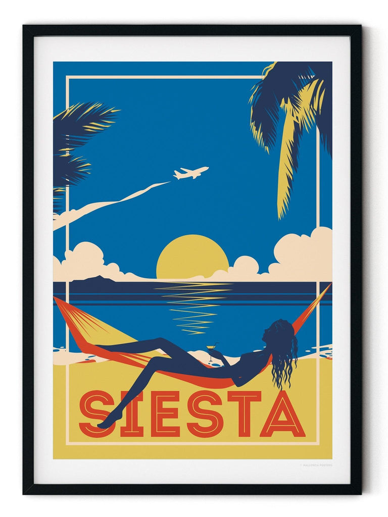 Siesta Retro Poster Print Retro