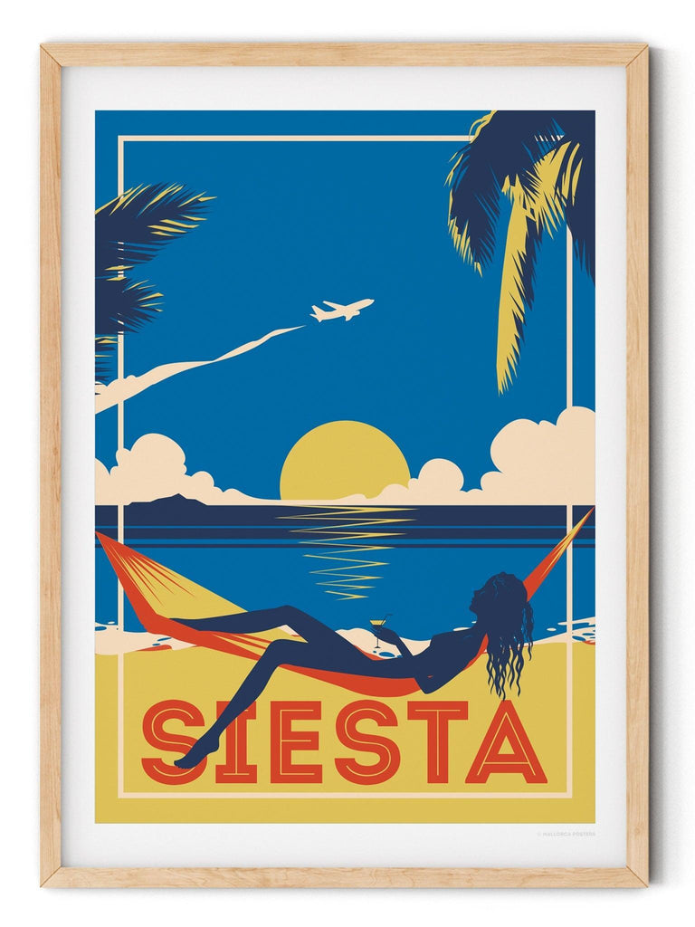 Siesta Retro Poster Print Retro
