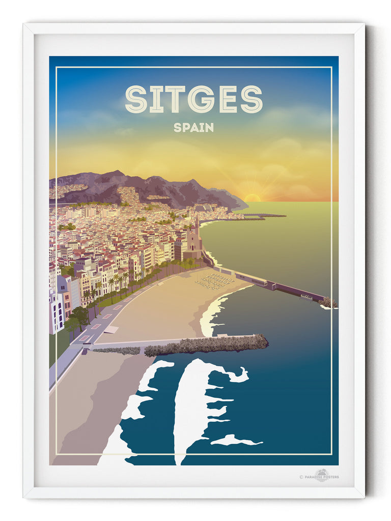 Sitges Spain Poster Print new Spain