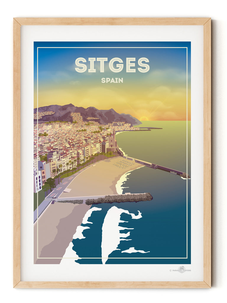 Sitges Spain Poster Print new Spain